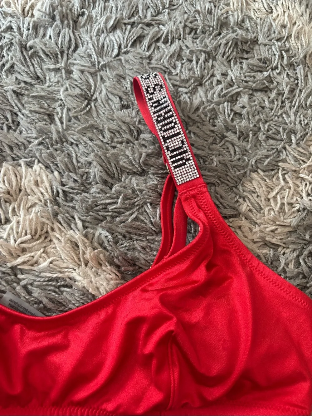 Victoria's Secret Red Logo-Trim Bikini Set - Picture 3 of 4